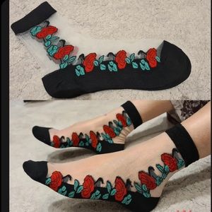 5 pairs sheer sox brilliant colors